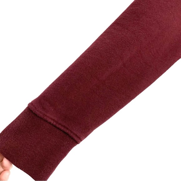 Orvis Men’s 1/4 zip Pullover Sweater Fleece Lined Burgundy GUC size L - Picture 7 of 11